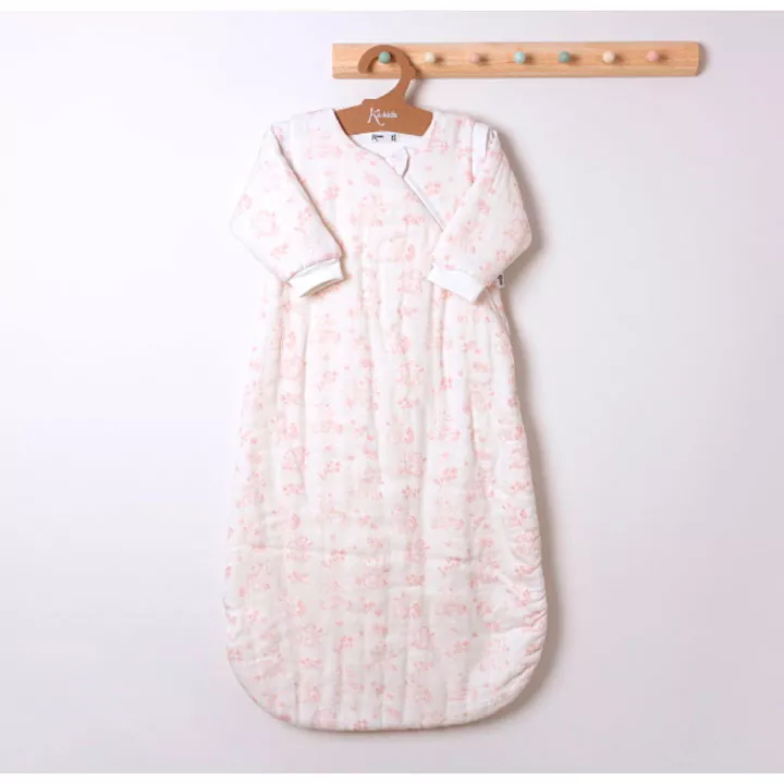 Saco de dormir bebé de invierno TOG 2,5 con mangas rosa 0-6m
